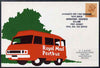 Postcard of Royal Mail Postbus (privately produced) used for first journey of Abergavenny to Skenfrith Service