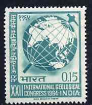 India 1964 International Geological Congress unmounted mint, SG 494*