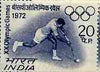 India 1972 Munich Olympic Games 20p (Hockey) unmounted mint SG 658*