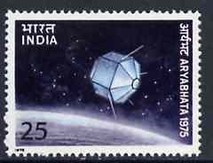 India 1975 Launch of First Indian Satellite 25p unmounted mint, SG 762*