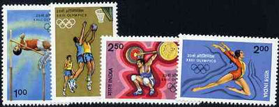 India 1984 Los Angeles Olympic Games set of 4 unmounted mint, SG 1127-30*