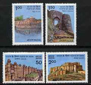India 1984 Forts set of 4 unmounted mint, SG 1131-34*