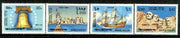 Bangladesh 1976 USA Bicentenary set of 4 unmounted mint (Mayflower, Liberty Bell, Statue) SG 80-83