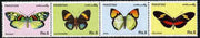 Pakistan 1995 Butterflies set of 4 in se-tenant strip unmounted mint, SG 967a