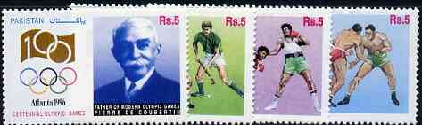 Pakistan 1996 Atlanta Olympic Games set of 4 unmounted mint SG 1002-5
