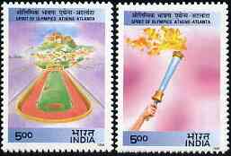India 1996 Atlanta Olympic Games set of 2 unmounted mint, SG 1671-72