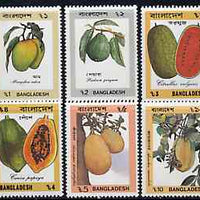 Bangladesh 1990 Fruit set of 6 unmounted mint, SG 353-58*