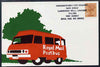 Postcard of Royal Mail Postbus (privately produced) used for first journey of Llandrindod Wells to Rhayader Service