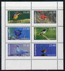 Karakalpakia Republic 1997 Birds perf sheetlet containing complete set of 6 unmounted mint