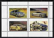 Kalmikia Republic 1997 Cars perf sheetlet containing complete set of 4 unmounted mint