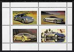 Kalmikia Republic 1997 Cars perf sheetlet containing complete set of 4 unmounted mint