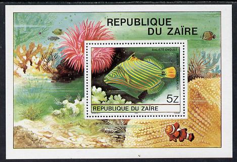 Zaire 1980 Tropical Fish m/sheet unmounted mint, SG MS 1025