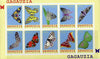 Gagauzia Republic 1996 Butterflies imperf sheetlet containing complete set of 10 unmounted mint