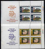 India 1989 'India-89' Stamp Exhibition (1st issue) set of two booklet panes from special 270r booklet (SG 1248a-49a)