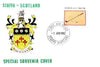 Staffa 1982 Sports Accessories 20p (Golf) perf single on illustrated cover with first day cancellation