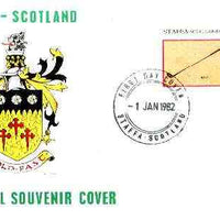 Staffa 1982 Sports Accessories 20p (Golf) imperf single on illustrated cover with first day cancellation