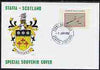 Staffa 1982 Sports Accessories 60p (Snooker) perf single on illustrated cover with first day cancellation