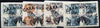 Sakha (Yakutia) Republic - WWF Butterflies opt set of 5 values, each design opt'd on block of 4 Russian defs (total 20 stamps) unmounted mint