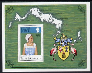 Turks & Caicos Islands 1977 Silver Jubilee m/sheet unmounted mint, SG MS 475