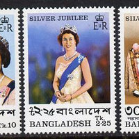 Bangladesh 1977 Silver Jubilee set of 3 unmounted mint, SG 93-5