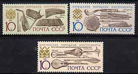 Russia 1991 Musical Instruments #3 set of 3 unmounted mint, SG 6303-05, Mi 6249-51*