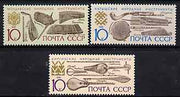 Russia 1991 Musical Instruments #3 set of 3 unmounted mint, SG 6303-05, Mi 6249-51*