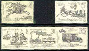 Russia 1987 Russian Postal History set of 5 unmounted mint, SG 5786-90, Mi 5742-46*