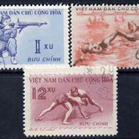 Vietnam - North 1959 Sports set of 3 cto used, SG N113-14*