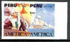 Peru 1992 'America' Columbus the unissued imperf se-tenant pair (c 5,000 ptas = £21) unmounted mint