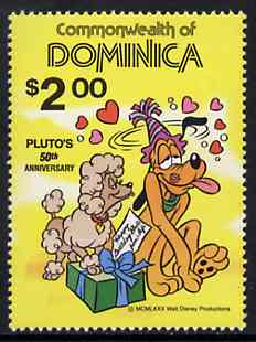 Dominica 1981 50th Anniversary of Walt Disney's Pluto unmounted mint, SG 740
