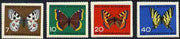 Germany - West 1962 Child Welfare (Butterflies) set of 4, SG 1290-93*