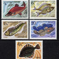Russia 1983 Fish set of 5 unmounted mint, SG 5347-51, Mi 5294-98