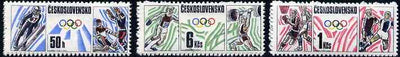 Czechoslovakia 1988,Olympic Games set of 3 unmounted mint, Mi 2941-43*