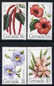 Grenada 1979 Flowers set of 4 unmounted mint, SG 985-88*