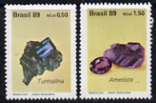 Brazil 1989 Precious Stones set of 2 unmounted mint, SG 2376-77*