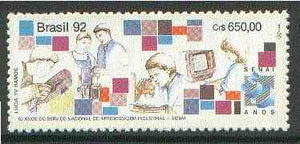Brazil 1992 National Industrial Training Service unmounted mint SG,2552*
