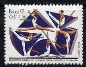 Brazil 1991 Congress on Physical Recreation unmounted mint, SG 2462*