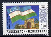 Uzbekistan 1992 National Flag unmounted mint, Mi 3*