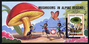 North Korea 1995 Fungi in Alpine Regions 2 won booklet containing pane of 10 x 20 jons