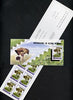 North Korea 1995 Fungi in Alpine Regions 6 won booklet containing pane of 10 x 60 jons