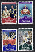 Bangladesh 1978 Coronation 25th Anniversary set of 4 unmounted mint, SG 116-9