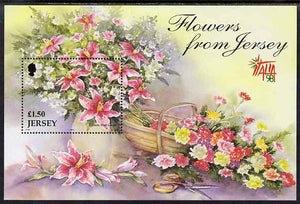 Jersey 1998 Flowers perf m/sheet (with Italia 98 logo) unmounted mint, SG MS880