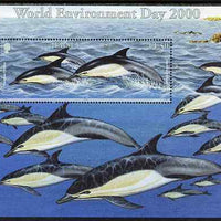 Jersey 2000 World Environment Day - Marine Mammals perf m/sheet (with World Expo 2000 USA logo) unmounted mint, SG MS953