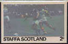 Staffa - Football Original composite artwork for 2p value comprising coloured photograph mounted on board 6€" x 4", inscription & value on tracing paper overlay