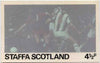 Staffa - Football Original composite artwork for 4.5p value comprising coloured photograph mounted on board 6€" x 4", inscription & value on tracing paper overlay
