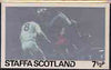 Staffa - Football Original composite artwork for 7.5p value comprising coloured photograph mounted on board 6€" x 4", inscription & value on tracing paper overlay