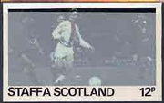 Staffa - Football Original composite artwork for 12p value comprising coloured photograph mounted on board 6€" x 4", inscription & value on tracing paper overlay
