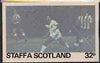 Staffa - Football Original composite artwork for 32p value comprising coloured photograph mounted on board 6€" x 4", inscription & value on tracing paper overlay