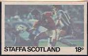 Staffa - Football Original composite artwork for 18p value comprising coloured photograph mounted on board 6€" x 4", inscription & value on tracing paper overlay