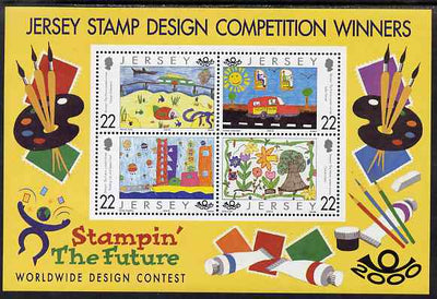 Jersey 2000 Stampin' the Future (children's stamp design competition) Winners perf m/sheet unmounted mint, SG MS933